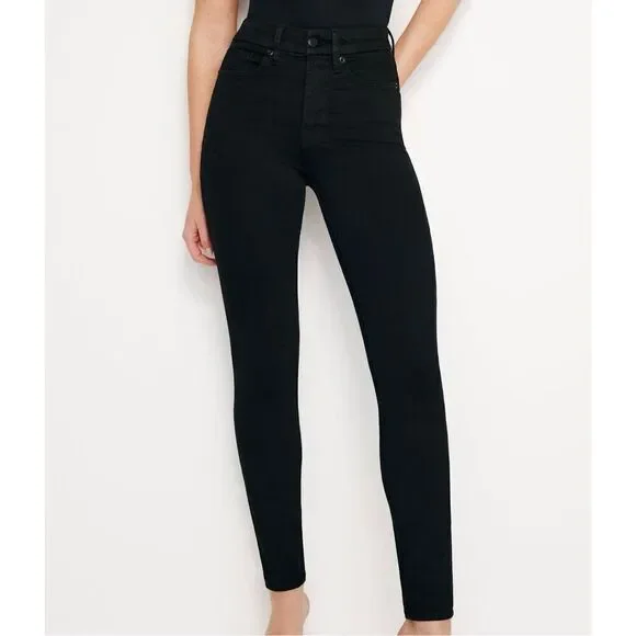 Good American Good Legs Skinny Jeans Black - Picture 1 of 8